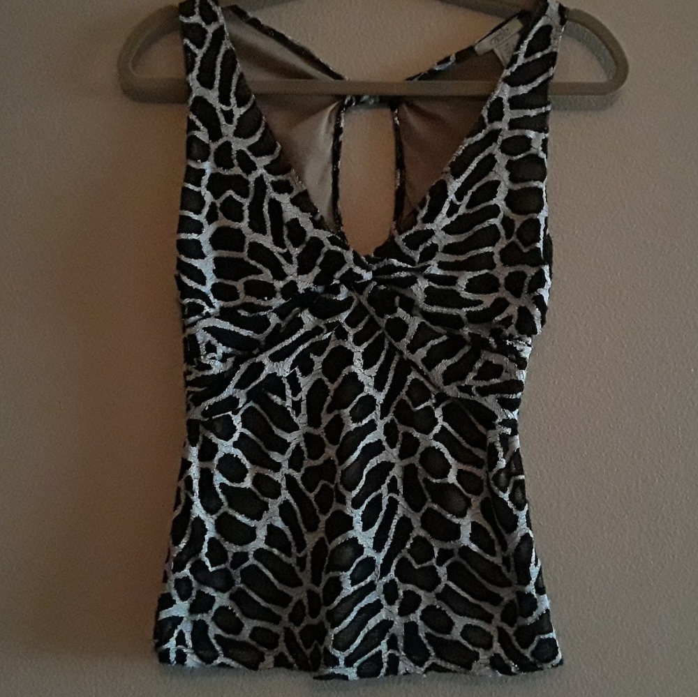 Cache Leopard Sleeveless Top